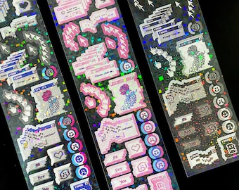 Y2K Windows Sticker Set: Kpop Deco · Scrapbooking Journal