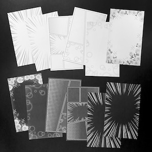 A5/A6 Planner Inserts (No hole): Romance Manga Style · Journal Scrapbooking