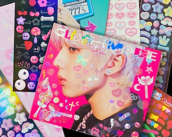 Pegatinas de parche recubiertas de Aurora: Kpop Polco Toploader Deco