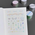 Pixel Pop Angel Sticker Roll 25mm x 5m – Pixel Wings, Stars & Rainbow Dividers · Kiss cut Washi Tape · Holographic Foil product logo