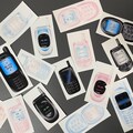 Y2K Mobile Phone Sticker Pack / SPR Telecom / Shocking Pink Rose / Korean stickers · Frame Sticker Set · Kpop Journal product logo