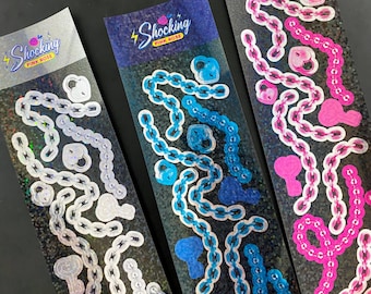 Pegatinas de cadena de aluminio - Scrapbooking · Decoración de Kpop Toploader · Diario