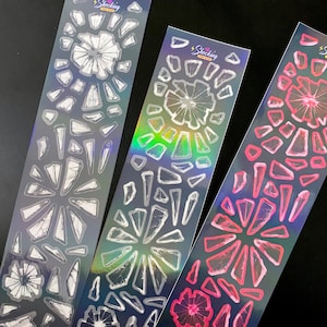 Sugar Glass Stickers | Broken Glass Shards for Halloween | Scrapbook, Journal
