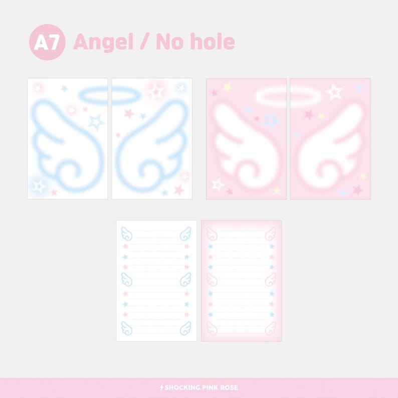 Angel A7 Planner Inserts – Unpunched Refill Paper, Journal Supplies - Etsy
