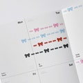 Pixel Bow Stitch · Washi Tape · Matte Pet Tape / 1cm x 10m / Korean Stationery shop product logo