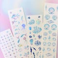 Ocean Stickers: Shell, Coral, Fish - Scrapbooking Kpop Polco Toploader Deco product logo