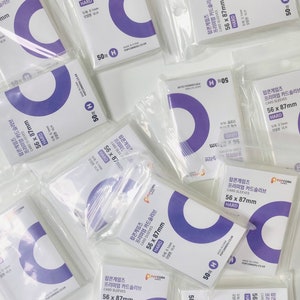 Popcorn Games Card Sleeves - 50PCS (Hard) / Kpop photocard sleeves / Korean Stationery shop
