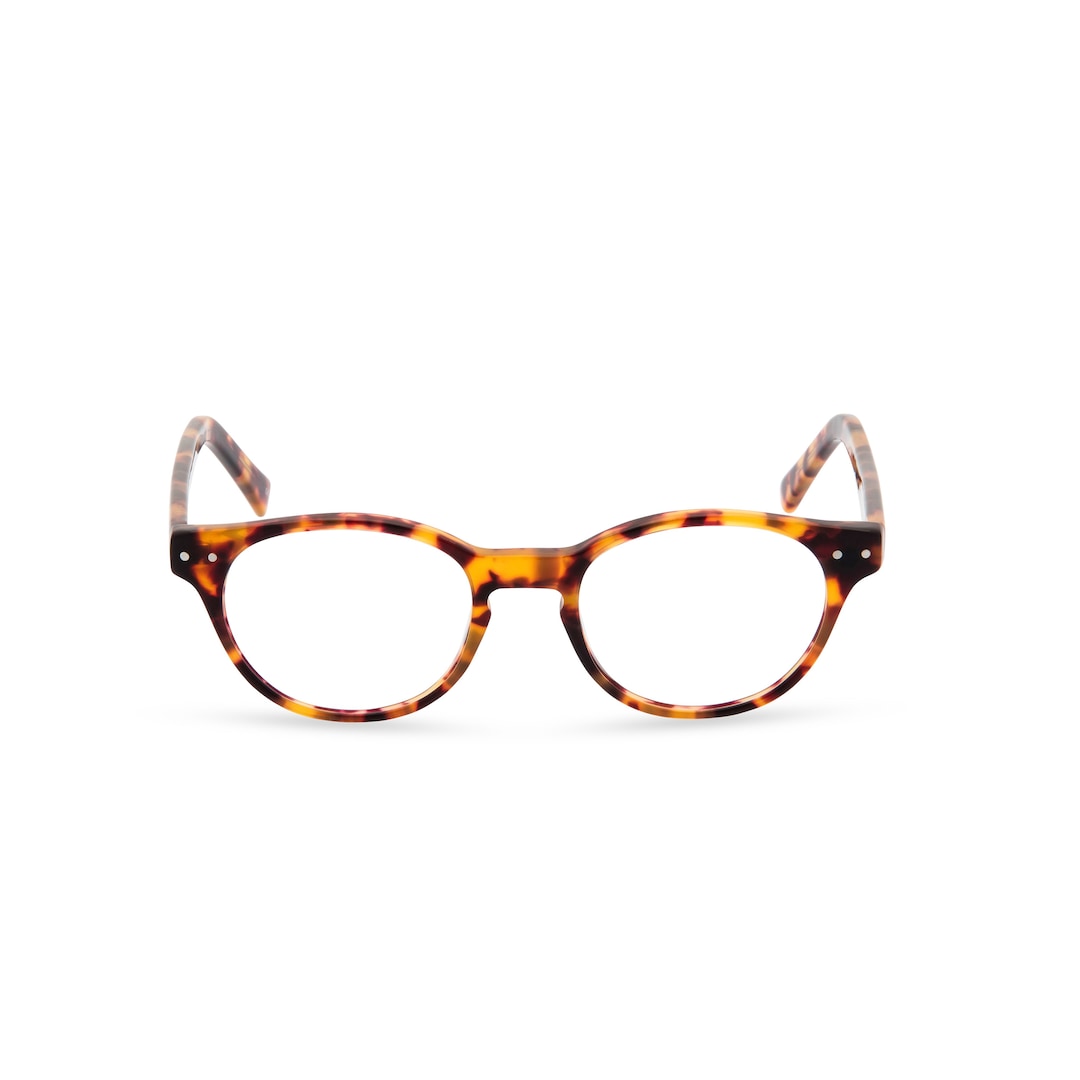 Miller Spectacles: 1940s Retro Style Amber Tortoise Italian Acetate ...