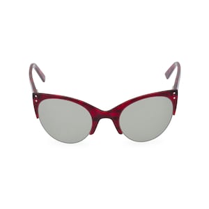 ELLA Red Volcano cat eye sunglasses classic vintage upswept 1950s late 1940s style  Remodelled from original found pair