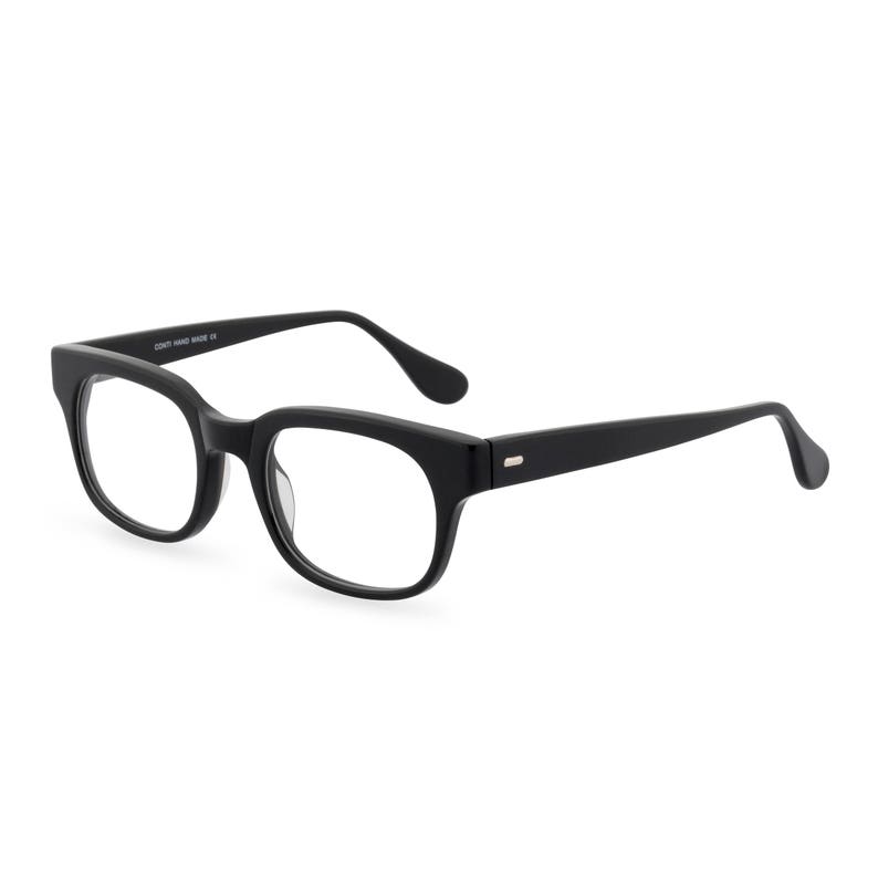 Retro Sunglasses | Vintage Glasses | New Vintage Eyeglasses Caine in Black cool sophisticated and classic 60s spectacle frame design $58.85 AT vintagedancer.com
