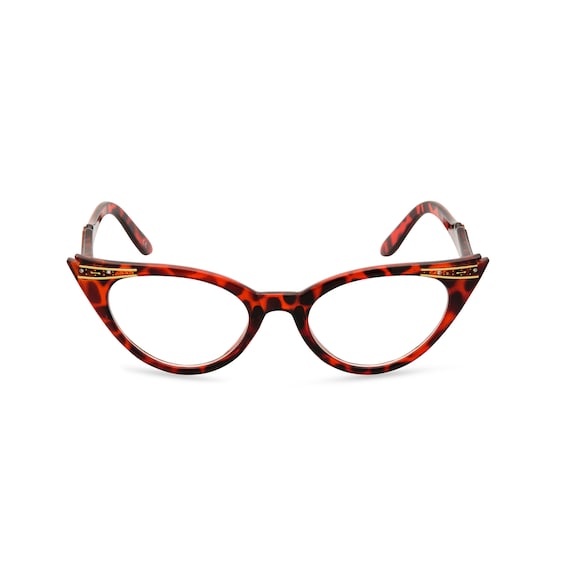 Gafas de sassy retro cat eye estilo años 50 con puntas - Etsy México