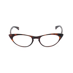 1950s 60s style &#39;Peggy&#39; Tortoiseshell CAT EYE Rxable frame or reading glasses clear to +3.00 NEW to original vintage design best seller