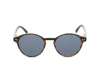 William Morris round retro unisex sunglasses with Acanthus print