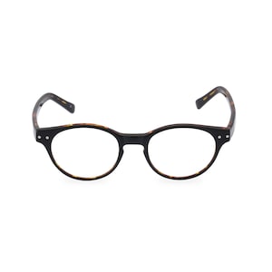 Retro 40s Style Glasses: &#39;MILLER&#39; Black Tortoise Italian Acetate Frame