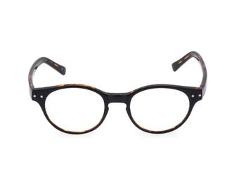 Gafas estilo retro de los años 40: 'MILLER', montura de acetato italiano color carey negro