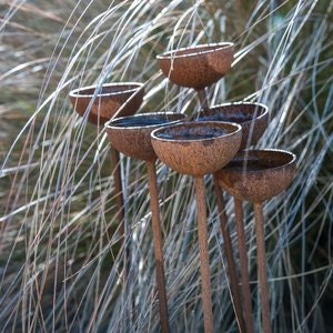 Rain Catchers medium garden art