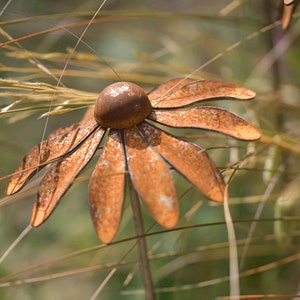 Metal Rudbeckia Echinacea Garden Sculpture