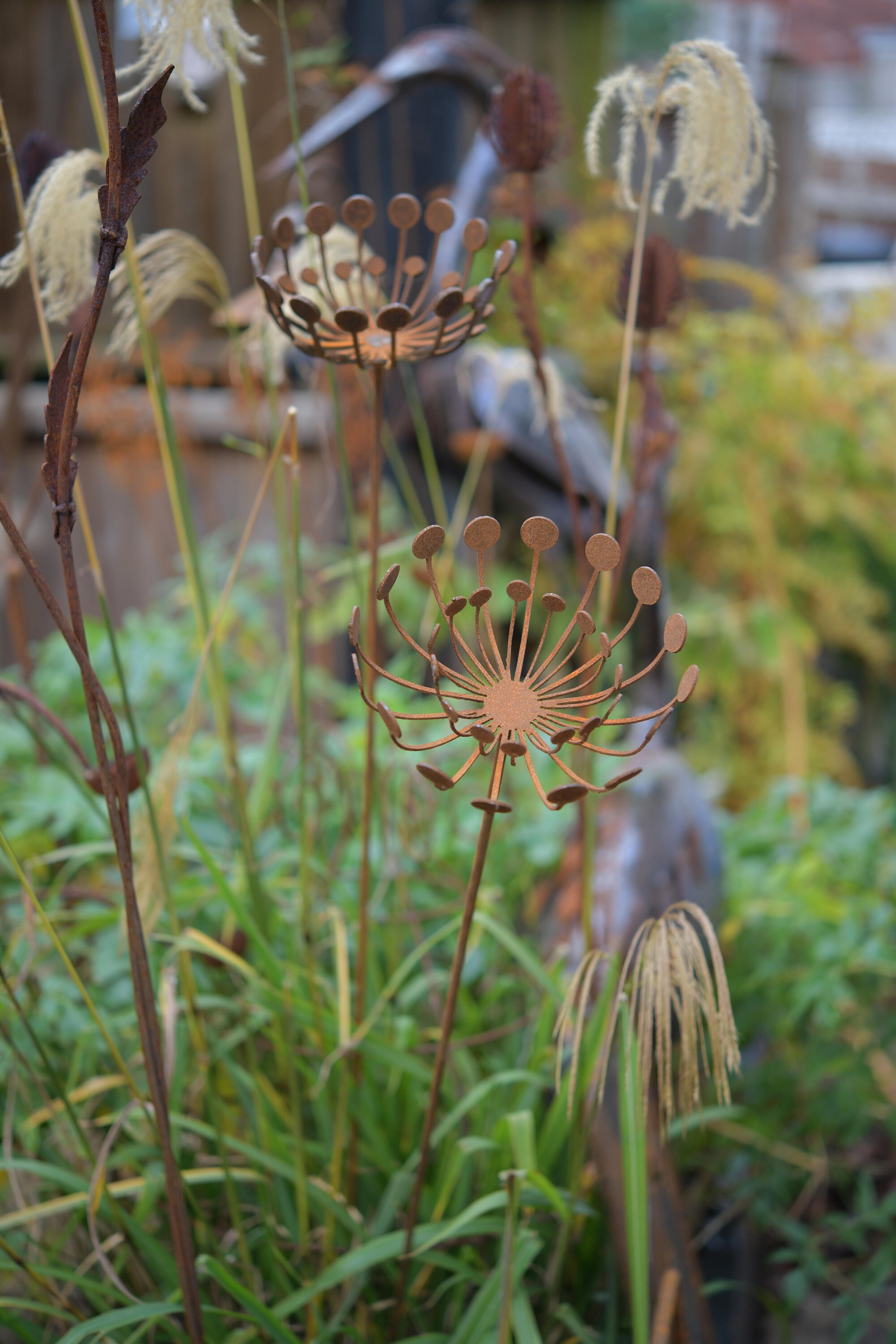 Umbellifer Garden Art Plant Support Sculpture Etsy UK