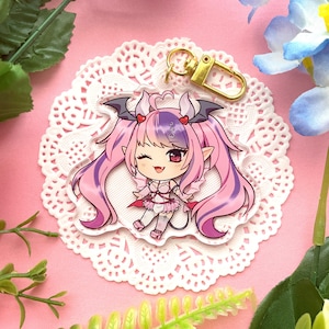 Ironmouse Keychain / Vtuber / Vshojo / Waifu / Demon Queen / Twitch / Streamer / Kawaii / GIft