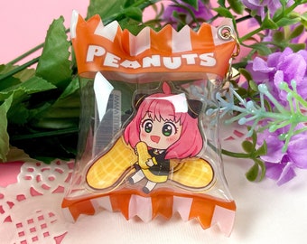 Peanut Bag Shaker Charm / Psychic Girl / Anime / Kawaii / Otaku / Gift / Japan