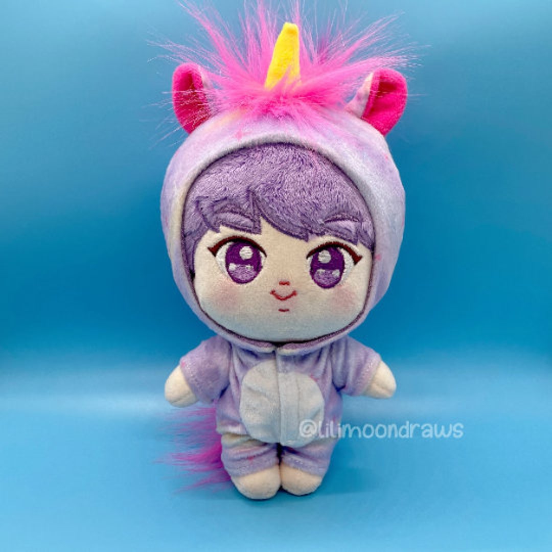 BTS Unicorn Jin Plush Doll / Kpop Doll / Run BTS / Seokjin / Etsy