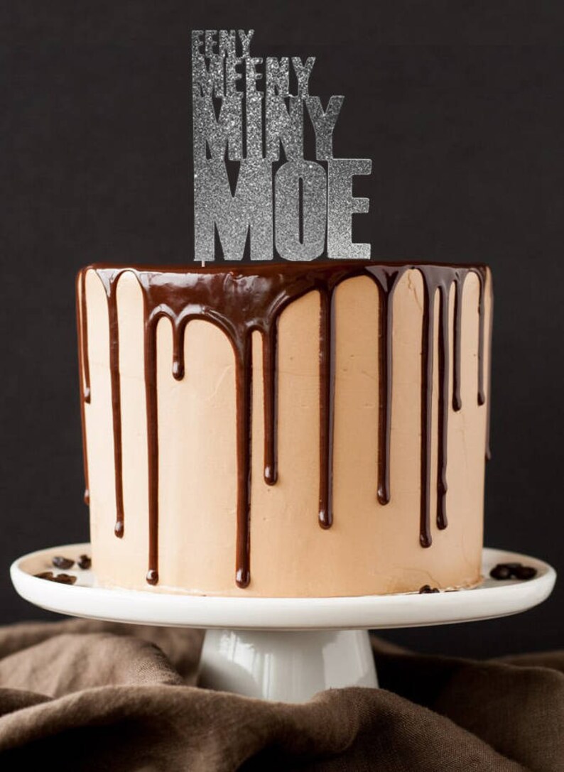Walking Dead Eeny Meeny Miny Moe Gender Reveal Cake Topper Etsy