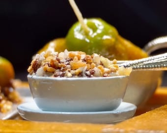 Skala 1:12 Miniaturowa miska mieszanych orzechów