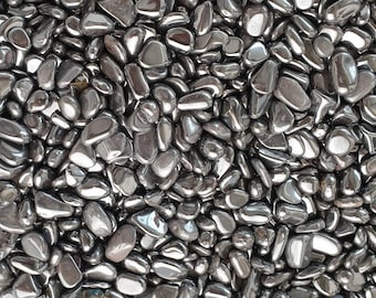 Small hematite crystal tumblestones 50g bag jewelry making arts crafts