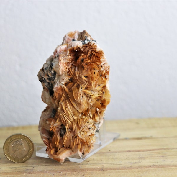 3) Orange Baryte Crystal  Morocco