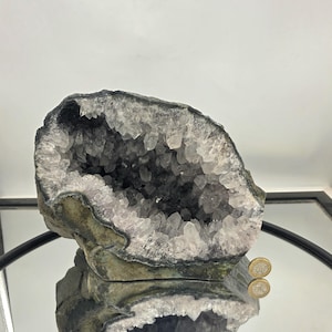 Large Clear Quartz Crystal Geode Cave 5.47 KG