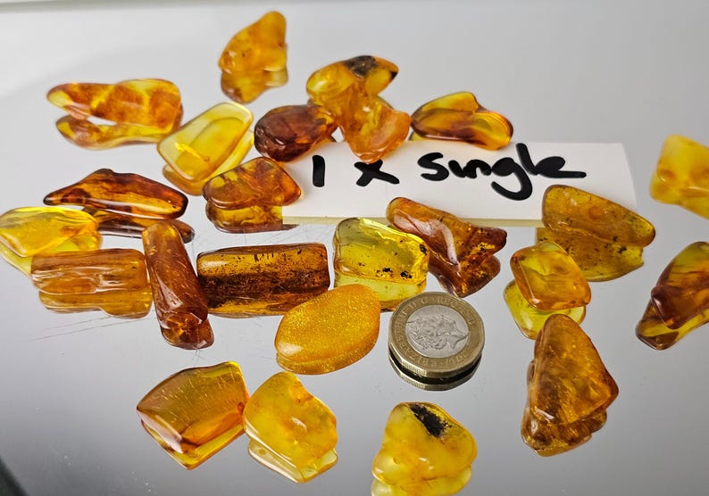 Polished amber crystal image 3