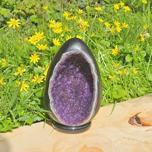 3) Large Amethyst Crystal Egg