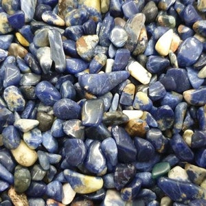 Small sodalite crystal tumblestones 50g bag