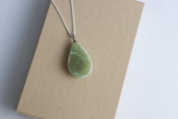 Green cheap moonstone necklace