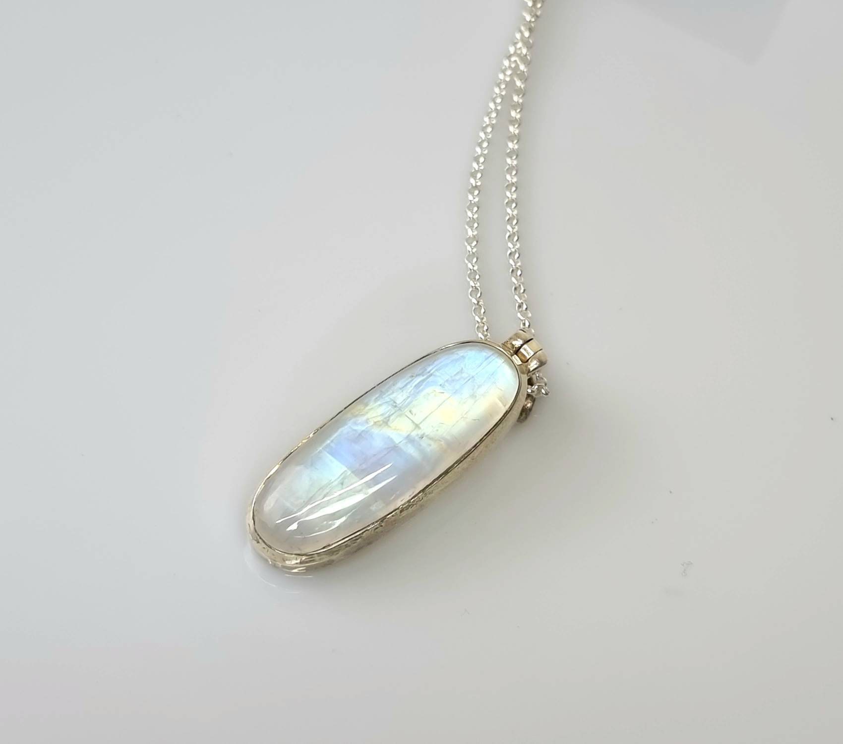 32) ムーンストーンクリスタルネックレス 925 シルバー - Etsy 日本
