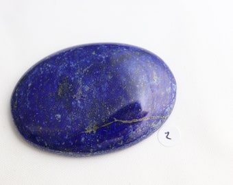 2) lapislázuli cristal cabochon azul natural piedra preciosa pirita Afganistán joyería fabricación
