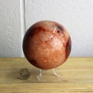 3) Large Carnelian Crystal Sphere