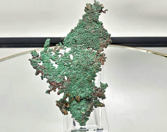 Natural Malachite On Copper Crystal Specimen (DP)
