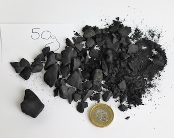 Shungite rough pieces 50g pouch - arts & crafts