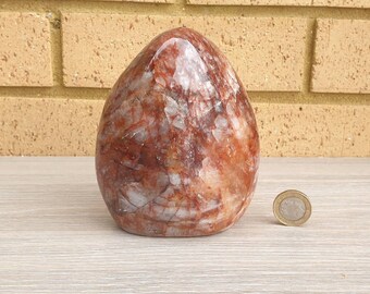 4) Red Hematoid Quartz Crystal