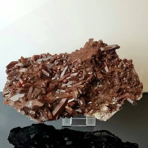 Hematite Quartz Crystal Cluster From Morocco