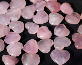 Rose quartz crystal heart