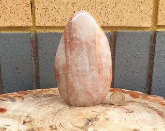 5) Red Hematoid Quartz Crystal