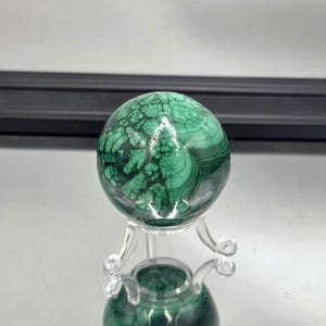 Sfera di cristallo di fiore di malachite (#1)