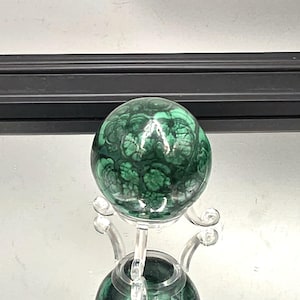 Sfera di cristallo di fiore di malachite (#5)