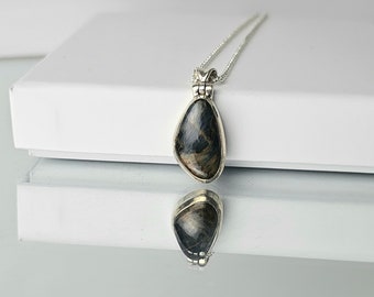 Pietersite Crystal Necklace 925 Silver (#94)