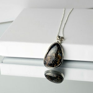 Pietersite Crystal Necklace 925 Silver (#97)