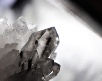Brookite In Clear Quartz Crystal Cluster