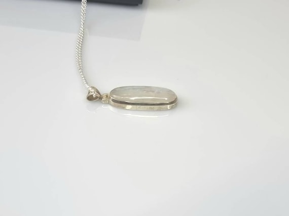 32) ムーンストーンクリスタルネックレス 925 シルバー - Etsy 日本