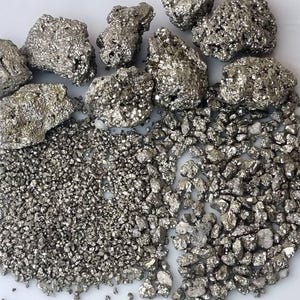 Pyrit Splitter -kleine / große Korn Nugget